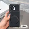 Compatible con OPPO Reno16F Funda de teléfono con soporte magnético texturizada de cuero Corning A6X ventana de visualización grande FindX9S cubierta protectora