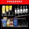 Empujador de estante de supermercado con ancho ajustable, Reponedor automático de alimentos, Organizador y dispositivo de almacenamiento para el hogar