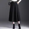 Elegante Falda de Cachemir para Mujer para Otoño e Invierno 2026 Nueva de Cintura Alta Adelgazante de Longitud Media con Caída Elegante Falda Acampanada Moderna