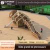 Aço inoxidável slide pterossauro forma slide grande crianças combinação slide equipamentos ao ar livre unpowered instalações de diversões