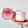 Vidraria de nicho, de alta qualidade: xícaras de café criativas para uso doméstico, taças de vinho delicadas, copos de coquetel, copos de suco transparentes e taças de coquetel especiais