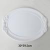 Castical Decorativo Branco Enfeites de Madeira Estilo Escandinavo Ins Tiro Simples Estilo Frio Adereços de Casamento Prato Bandeja