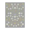 Redanco Novo Avião 3D Ins Popular Adesivos de Unha Hot Stamping Prata DIY Flor Adesivos de Unha Dh-946