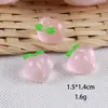 Acessórios de resina de frutas luminosas para cabelo, cordão de cabelo, adesivo para geladeira, joias de desenho animado, pingente DIY feito à mão para brincar de comida