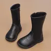 Botas de Nieve de Caña Alta para Niñas 2026 Invierno Nuevas Zapatos de Algodón Cálidos con Felpa para Niños Medianos y Grandes Botas de Caña Alta para Niñas