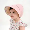 Sombrero de Protección Solar para Bebé, Estilo Delgado de Primavera y Otoño, Sombrero de Sol Resistente al Viento para Exteriores, Sombrero de Princesa para Niñas, Sombrero Reversible para Niños, Verano