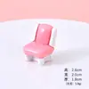 Muñeca de Casa en Miniatura Rosa de Alta Venta Muebles de Escritorio Adornos Dormitorio Sala de Estar Sofá Adornos de Resina DIY