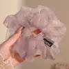 Ligas para el cabello estilo coreano, ligeras, con estampado de leopardo, elásticos para el cabello retro extragrandes, bandas elásticas para el cabello muy elásticas, scrunchies de moda para mujer