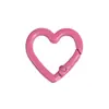 Clips de Resorte Coloridos, Anillas Abiertas Redondas, Anillas de Resorte en Forma de Corazón, Accesorios para Llaveros DIY, Conectores de Aleación
