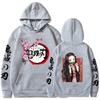 Anime Ghost Extermination Blade You Bean Periférico Impreso Sudadera con Capucha para Adulto con Forro Polar Sudadera con Capucha de Otoño e Invierno para Hombre y Mujer