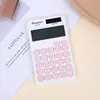Calculadora Transfronteriza con Doble Fuente de Alimentación, Color Degradado, Alto Atractivo Estético, Calculadora Estilo Diosa, Calculadora de 12 Dígitos para Estudiantes Universitarios