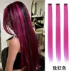 Postizo de Clip para Oreja de un Solo Color para Mujer, Extensión de Cabello Larga Recta de una Pieza, Fibra de Alta Temperatura, Postizo Invisible Colorido