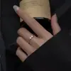 Anel de Laço Feminino ins Design de Nicho Dedo Indicador Aberto Ajustável Versátil Joias de Luxo Leve Estilo Cool Atacado