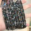 2 * 3mm Olho de Tigre pedra ágata redondo espaçador contas soltas azul padrão ágata DIY acessórios de jóias frisado lote de produtos semi-acabados