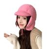Invierno Nuevo Ligero Versátil Sombrero Lei Feng para Mujer Estilo Fresco Moda Dulce para Exteriores Esquí Protección contra el Frío Gorro para Orejas de Moda