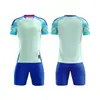 Roupas de Futebol Estampadas para Crianças Classe A Conjunto Esportivo Camisa de Manga Curta Masculina e Feminina Roupas para Acampamento de Treinamento de Estudantes Equipe de Competição