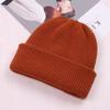Chapéu feminino de inverno de lã chapéu da moda Coreia do Sul engrossado ao ar livre rua quente estilo coreano casal simples chapéu de tricô outono e inverno