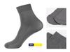 Meias Finas de Verão Masculinas Fenas para Negócios Tira Listrada de Nylon 3 Pares Meias Masculinas de Comprimento Médio Respiráveis Antiodor Meias de Aço