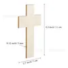 Cruz de Madeira Escultura em Madeira em Branco Madeira Não Acabada Lascas de Madeira Artesanato DIY Arte Decoração Etiquetas Batismo em Estoque