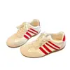 Zapatillas de entrenamiento alemanas retro de plata, de alta gama, nicho, para mujer, nueva colección otoño 2026, zapatillas casuales versátiles de estilo coreano, de caña baja, planas
