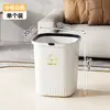 Cubo de basura de plástico engrosado con anillo de presión sin tapa de alta apariencia para cocina, sala de estar, baño, contenedor de almacenamiento de basura