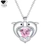 Knn-1047 Diseño de Nicho Collar de Delfín para Mujer Dibujos Animados Cadena para Clavícula Transfronteriza Lujo Accesible Accesorios de Colgante de Gama Alta