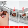 Abridor de Castanha, Abridor de Casca de Castanha, Faca para Castanha, Guilhotina de Abertura Reta, Ferramenta Automática de Descascar, Gadget para Abrir Castanha