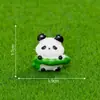 Figuritas de panda en miniatura, lindas y adorables, perfectas para crear paisajes en miniatura, jardinería, decoraciones de bricolaje y como pequeños adornos de escritorio