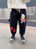 Pantalones de Primavera para Niños, Suaves y Cómodos, Anti-Pilling, Cintura Elástica, Pantalones de Punto Ultraman Chino, Pantalones de Dibujos Animados para Niños de Primavera y Otoño