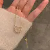 Estilo Japonés y Coreano ins Super Hada Simple Elegante Colgante de Oso con Diamantes Cadena para Clavícula Hip-hop Estilo Frío Moda Collar con Letras