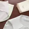 7A Alargado Inferior Algodón Puro Mujer Cintura Media Goteo de Pegamento Ropa Interior Antibacteriana Celebridad de Internet Cómodo Agradable a la Piel Transpirable Bragas