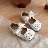 Zapatos de Cuero para Niñas Estilo Coreano Versátiles Zapatos de Una Sola Pieza Zapatos de Cuero para Niñas Zapatos de Princesa Zapatos de Primavera y Otoño para Niñas Lazo Suela Suave Estilo de Rendimiento