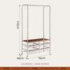 Perchero Antiguo de Pie Simple para Dormitorio Almacenamiento de Ropa Gabinete Removible para Almacenamiento Doméstico Percha para Ropa de Noche