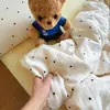 Conjunto de Quatro Peças de Gaze Aeróbica Dupla Camada 100% Algodão Grau A Materno e Infantil Cobertor de Gaze de Algodão Puro Lençol de Cama Conjunto de Três Peças para Dormitório Estudantil