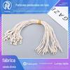 Roupa bala plugue único pendurado grão marca de roupa personalizada cordão etiqueta personalizada corda fio de poliéster fivela feminina