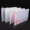 Bolsa transparente gruesa para documentos, bolsa con cremallera de PP, bolsa para archivos, estuche para lápices para estudiantes de primaria y secundaria, bolsa de almacenamiento portátil A4, al por mayor