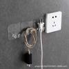 Gancho Adhesivo sin Perforaciones para Enchufe Soporte para Cable Gancho de Almacenamiento Gancho de Cocina Gancho para Enchufe Multifuncional