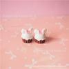 Simulação resina gato cupcake xícara de café comida jogar acessórios DIY casa de bonecas comida jogar brinquedos acessórios
