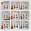Pendientes de Clip para Niños, Pendientes de Princesa Sin Perforaciones, Pendientes Falsos para Niñas, Pendientes Infantiles Brillantes con Forma de Corazón y Diamantes, Colgantes de Oreja, Accesorios para Orejas
