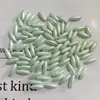 4*12mm Perlas de Imitación Cuentas Largas Tipo Lanzadera Cuentas de Arroz Luminosas Cuentas Sueltas de ABS Perlas de Colores Accesorios para Joyería DIY Venta al por Mayor