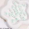 Muchos PecesPez pequeño de cerámica azul y blanco pintado a mano, cuentas sueltas para accesorios y materiales de joyería DIY