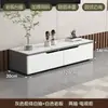 Mesa de Centro con Soporte para TV de Piedra Sinterizada Combinación para Sala de Estar Dormitorio Hogar Gabinete de TV de Lujo Ligero Apartamento Pequeño Gabinete de Piso Simple Montado en la Pared