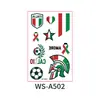 Nuevas Calcomanías de Tatuaje de Banderas del Mundial Transfronterizo Europeo y Americano 2026 para Eventos y Juegos Deportivos, Calcomanías Faciales de Maquillaje para Animación de Fans