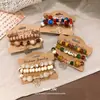 Pulseira de resina acrílica estilo boêmio, pulseira versátil nicho estilo étnico, joias femininas de moda vintage atacado