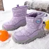 Botas de Nieve para Niñas 2026 Invierno Nuevo Modelo Zapatos Grandes de Algodón para Niños con Forro de Felpa, Botas Cálidas y Engrosadas Venta al por Mayor para Niños