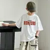 Ropa para Niños Camiseta de Manga Corta para Niños Ropa de Verano 2026 Estilo Coreano Nuevos Tops de Verano para Niños Camisetas de Manga Corta de Moda para Niños Tallas Mediana y Grande