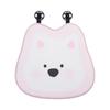 Almohada para el cuello y la cabeza del coche, popular en Internet, con un bonito cachorro de peluche para la cintura y el asiento del coche.