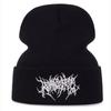 Gorro de punto bordado de calle punk gótico transfronterizo nuevo gorra de pullover gorro de lana para hombre y mujer sombrero cálido