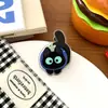 Clip de sellado de papelería de PP acrílico Gato lindo Clip para notas de dibujos animados Gato negro Estilo Ins