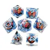 Dados de Resina Longan para D&D Producto Más Vendido en Amazon Grupo de Corredores Coc Cápsulas D20-D47